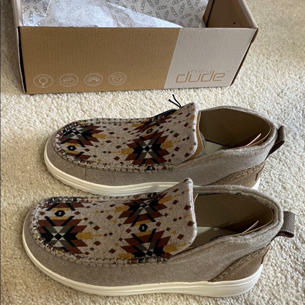 Hey Dude Womens Shoes Denny Aztec Buckle Exclusive
